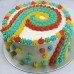 Rainbow - Rainbow Rosette Buttercream Icing Cake(D, V)